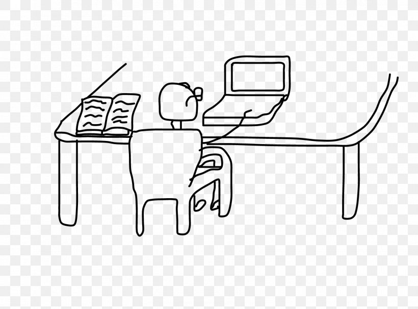 Table Chair White, PNG, 1608x1188px, Table, Area, Black And White, Cartoon, Chair Download Free