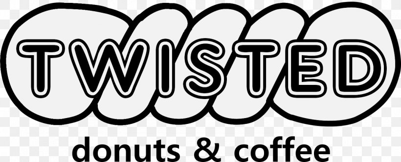 Twisted Donuts & Coffee Cafe Maple Bacon Donut, PNG, 1382x561px, Donuts, Area, Black And White, Brand, Cafe Download Free