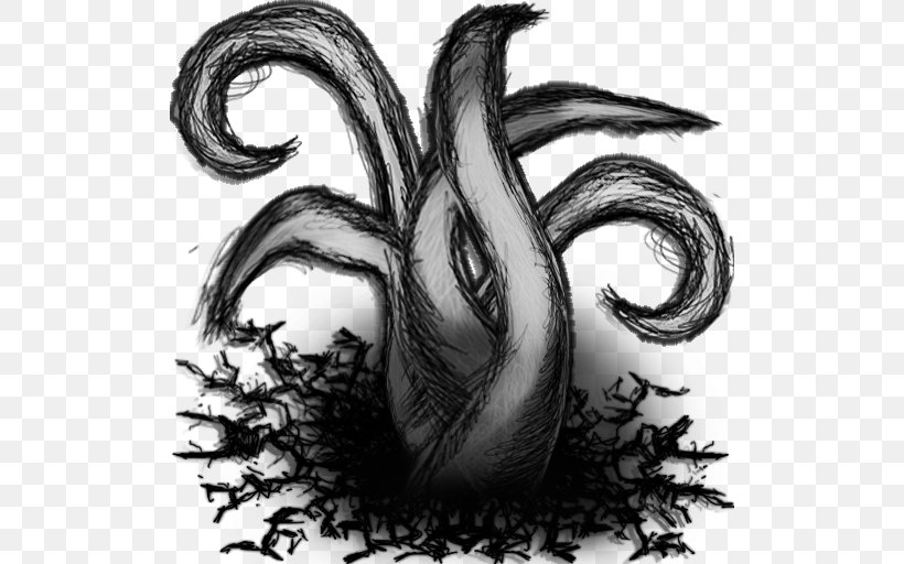 Runner Cthul.io Cthulhu Minions Evolution Android Google Play, PNG, 512x512px, Runner, Android, App Store Optimization, Black And White, Dragon Download Free