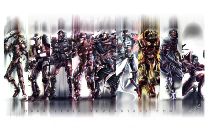 Team Fortress 2 Cyborg Robot Desktop Wallpaper Valve Corporation, PNG, 1134x705px, Team Fortress 2, Action Figure, Art, Cyborg, Engineer Download Free
