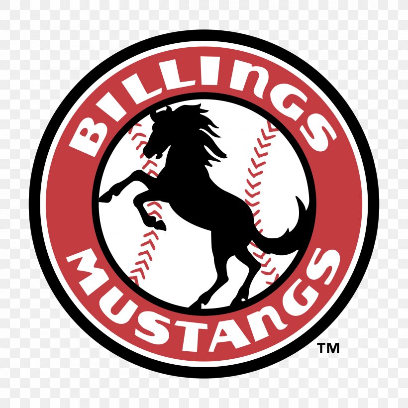Billings Mustangs Logo Brand Emblem Trademark, PNG, 2400x2400px, Logo, Area, Billings, Brand, Courtesy Download Free