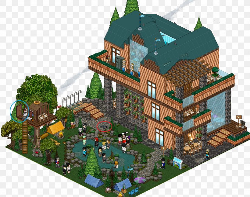 Habbo Tree House Room Penthouse Apartment, PNG, 2022x1599px, Habbo, Attic Style, Bathroom, Building, Camping Download Free
