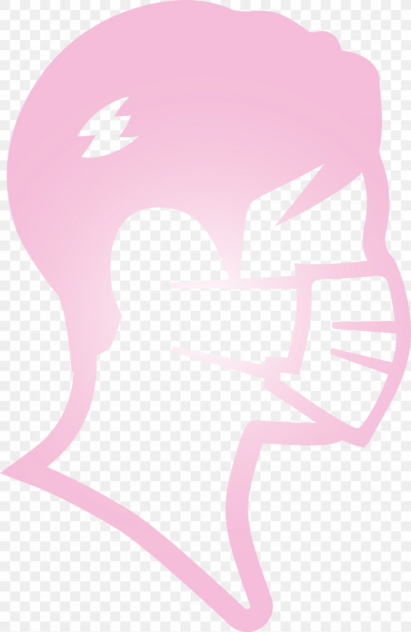 Pink, PNG, 1950x3000px, Surgical Mask Man, Masked Man, Paint, Pink, Watercolor Download Free