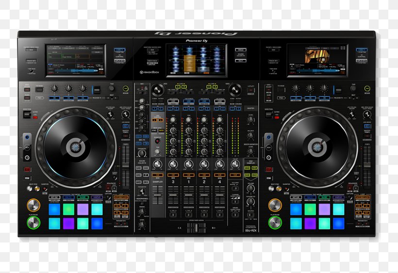 Pioneer DDJ-RZX Pioneer DJ DJ Controller Disc Jockey Audio, PNG, 750x563px, Watercolor, Cartoon, Flower, Frame, Heart Download Free