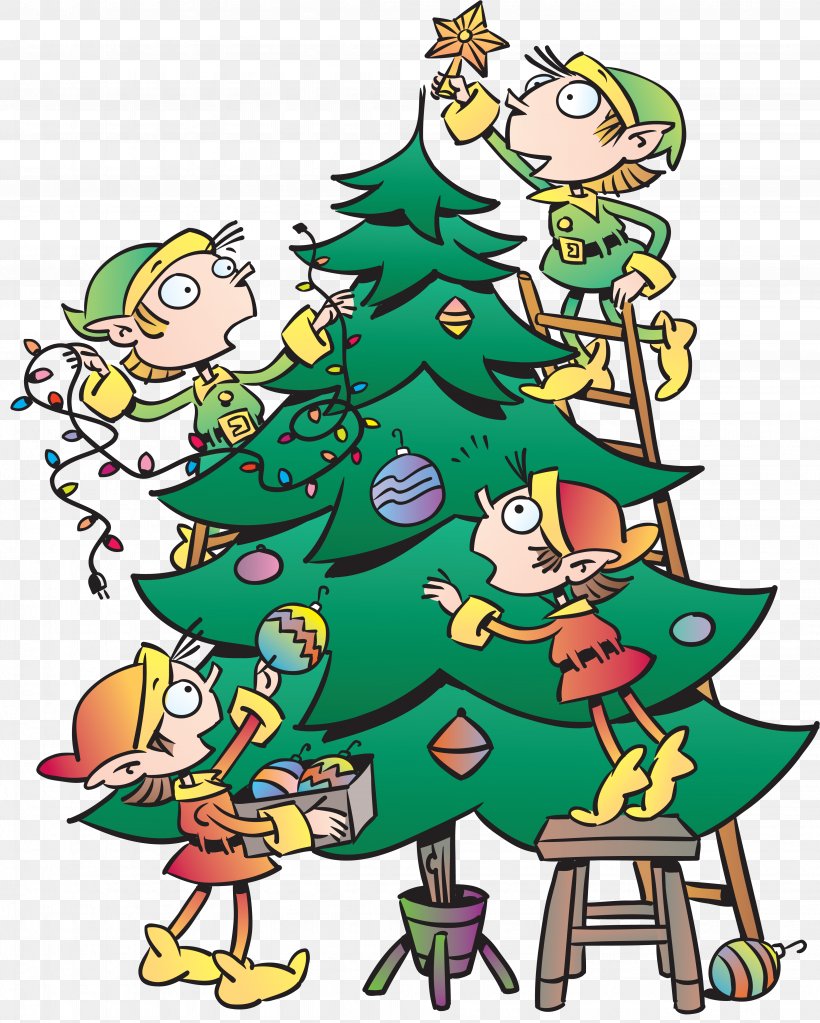 Christmas Tree Art Clip Art, PNG, 4093x5109px, Christmas, Art, Artwork, Christmas Decoration, Christmas Elf Download Free