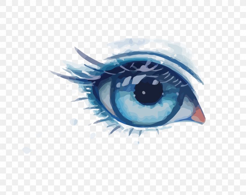 Eye Euclidean Vector, PNG, 1500x1193px, Watercolor, Cartoon, Flower, Frame, Heart Download Free