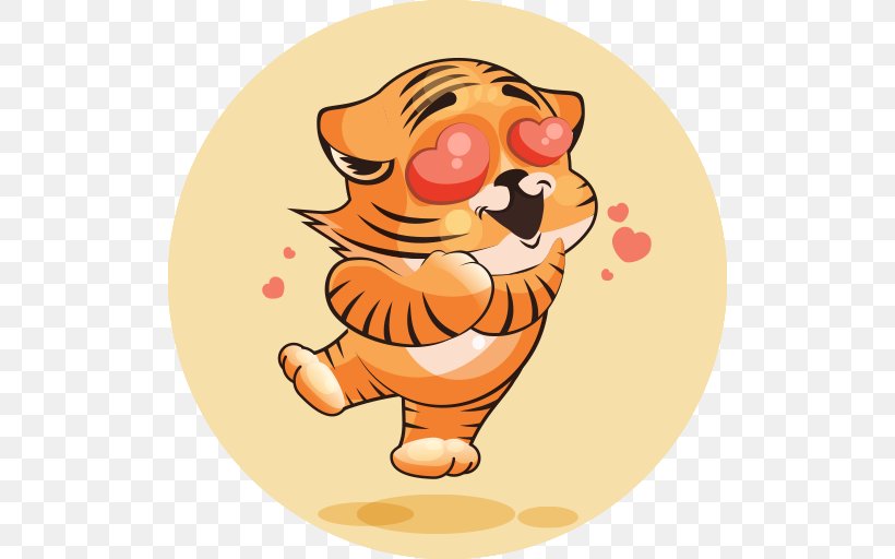 Tiger Emoticon Emoji Clip Art, PNG, 512x512px, Tiger, Animation, Art, Big Cats, Carnivoran Download Free