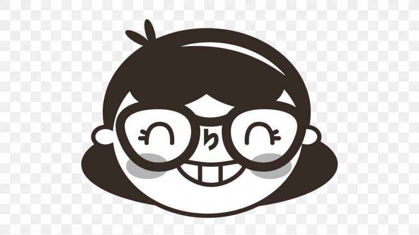 Logo Glasses Font Clip Art Snout, PNG, 1366x768px, Logo, Black And White, Cartoon, Character, Computer Download Free
