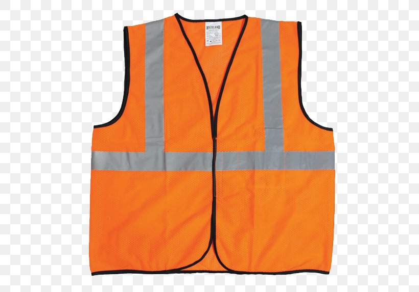 Gilets Sleeveless Shirt High-visibility Clothing Uniform, PNG, 556x573px, Gilets, Clothing, High Visibility Clothing, Highvisibility Clothing, Orange Download Free