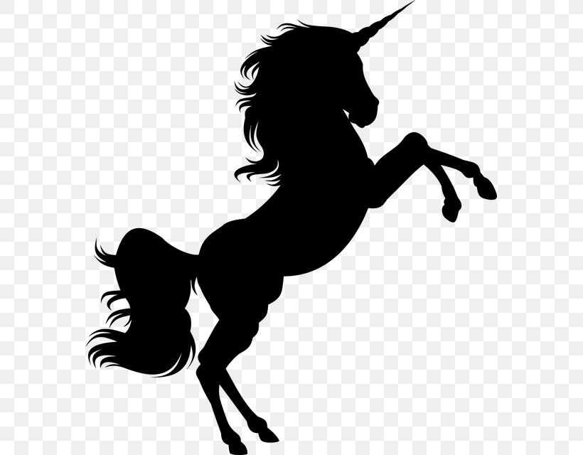 Horse Unicorn Silhouette Clip Art, PNG, 579x640px, Horse, Art, Black And White, Bridle, Equestrian Sport Download Free