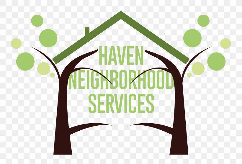 Logo Haven Neighborhood Services Illustration Clip Art Brand, PNG, 1936x1313px, Logo, Area, Brand, Grass, Green Download Free
