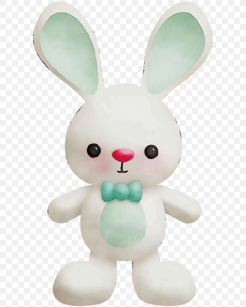 Easter Bunny, PNG, 607x1024px, Watercolor, Animal Figure, Baby Toys, Easter Bunny, Paint Download Free