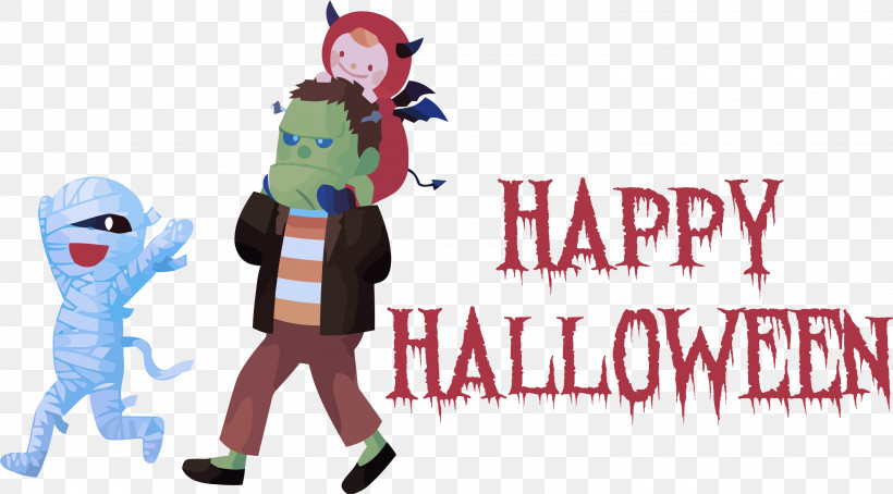 Happy Halloween, PNG, 3000x1661px, Happy Halloween, Cartoon, Character, Clown, Male Download Free