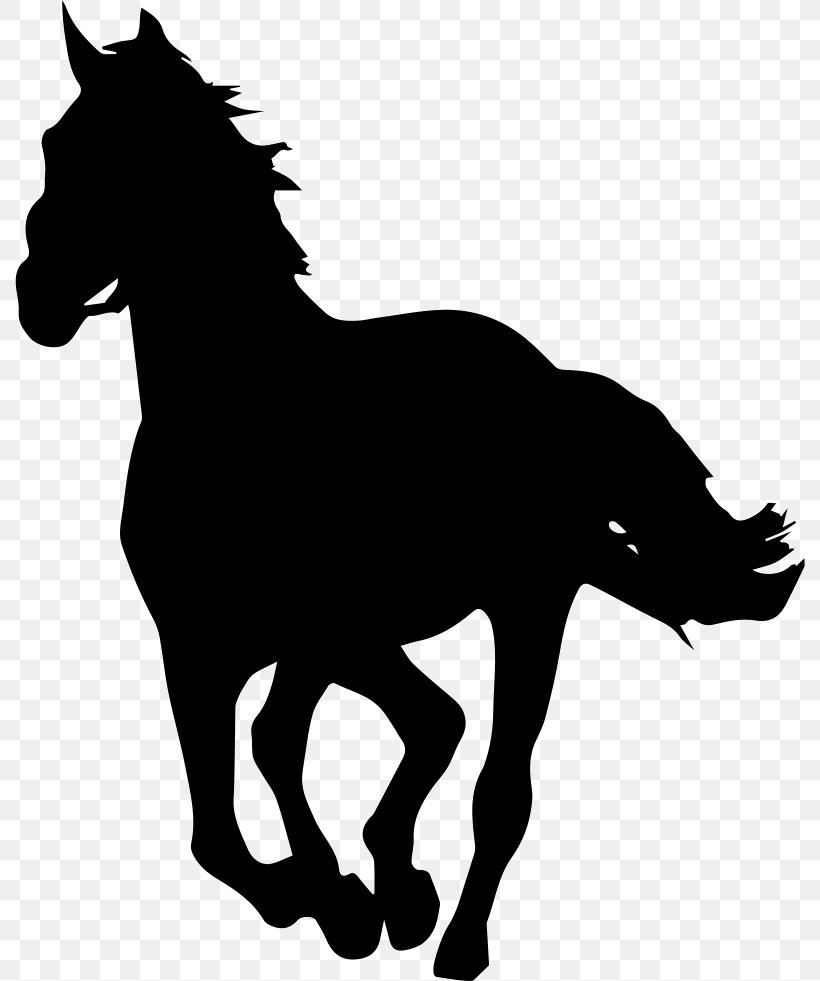 Horse Silhouette Stallion Clip Art, PNG, 790x981px, Horse, Black And White, Colt, Dog Like Mammal, Donkey Download Free