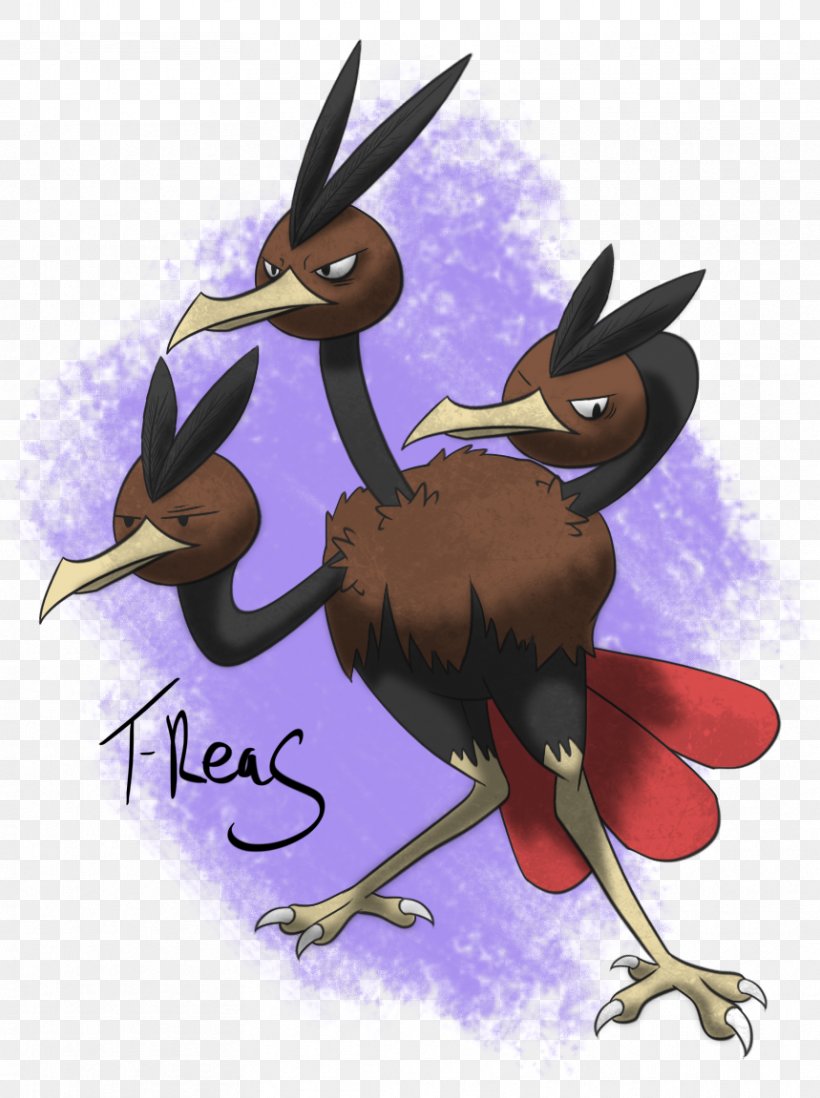 Dodrio Pokémon Drawing, PNG, 859x1151px, Pokemon, Art, Beak, Bird, Cartoon Download Free