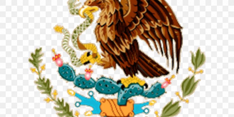 Flag Of Mexico Mexico City Coat Of Arms Of Mexico United States, PNG, 1200x600px, Flag Of Mexico, Art, Beak, Bird, Bird Of Prey Download Free