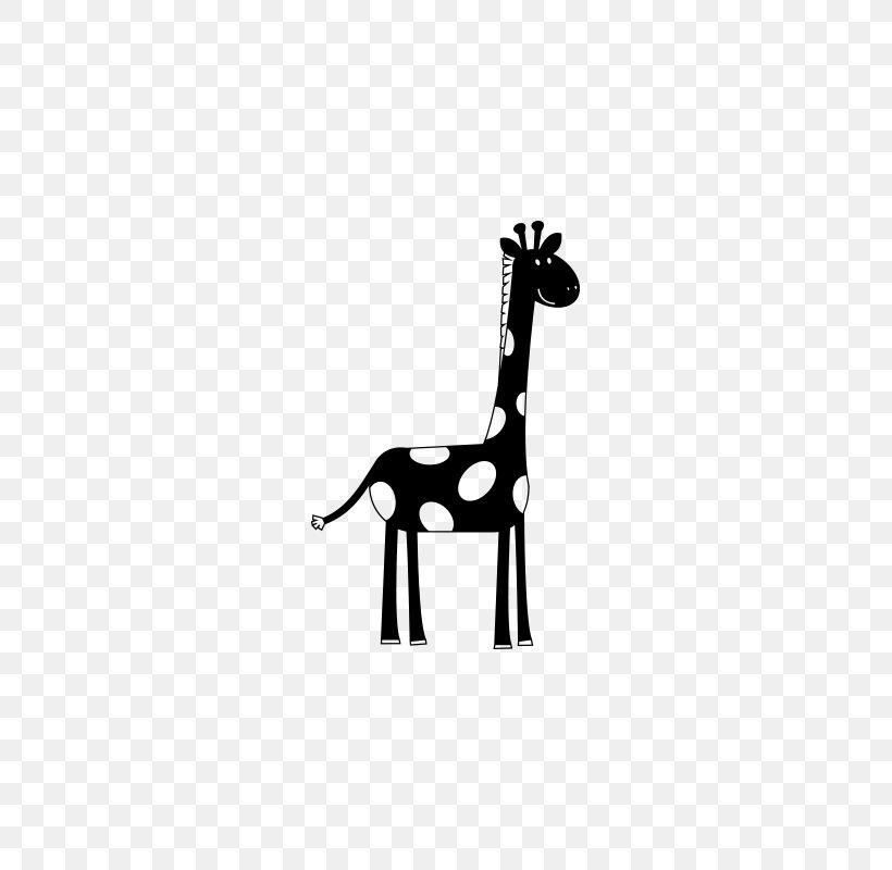 Giraffe Horse Neck Mammal, PNG, 800x800px, Giraffe, Animal, Animal Figure, Black, Black And White Download Free