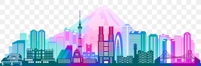Tokyo Skyline Silhouette, PNG, 1300x430px, Tokyo, Architecture, Building, City, Cityscape Download Free