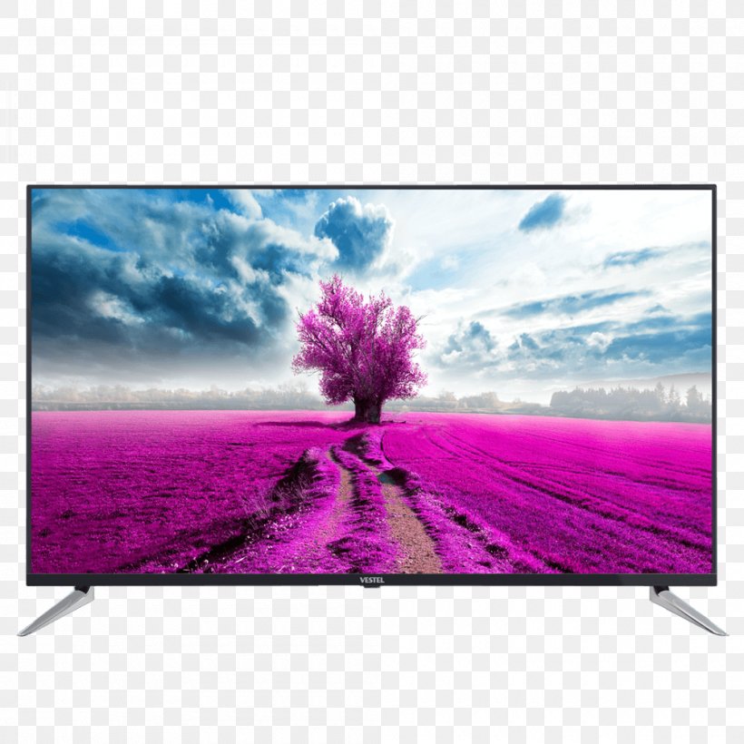 4K Resolution LED-backlit LCD Ultra-high-definition Television Vestel, PNG, 1000x1000px, 4k Resolution, Computer Monitor, Display Device, Flower, Highdefinition Television Download Free