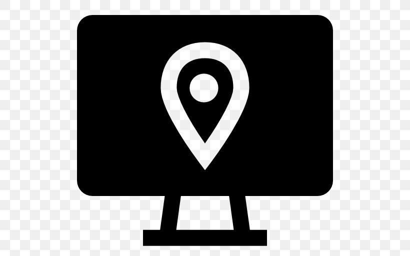 Geolocation Online And Offline Download, PNG, 512x512px, Geolocation, Area, Black And White, Brand, Global Positioning System Download Free