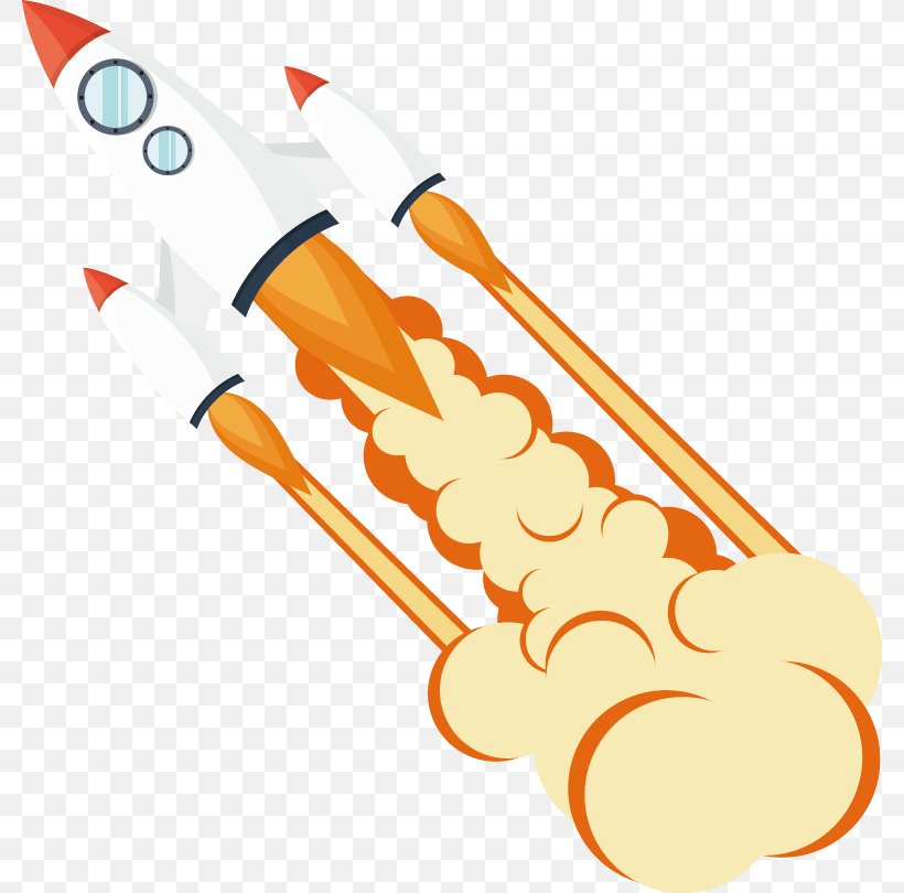 Rocket Flight Missile, PNG, 780x810px, Rocket, Cartoon, Flight, Missile,  Orange Download Free