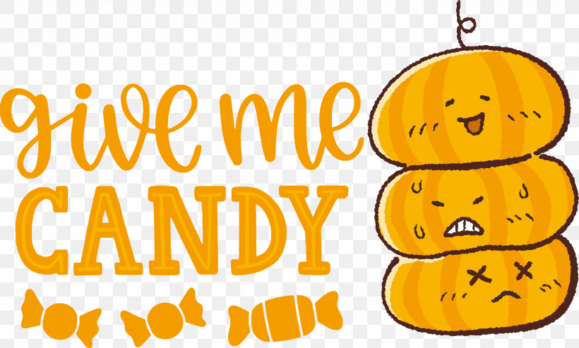 Give Me Candy Halloween Trick Or Treat, PNG, 3000x1806px, Give Me Candy, Cartoon, Emoticon, Fruit, Halloween Download Free