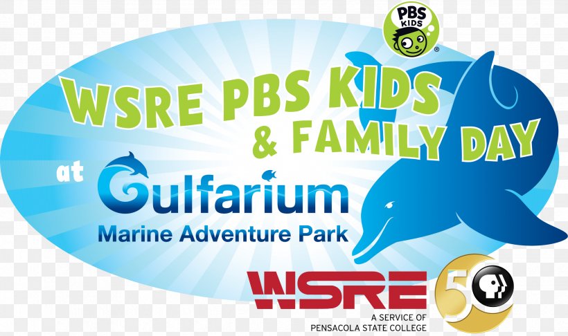 Gulfarium Marine Adventure Park WSRE PBS KIDS & Family Day Pensacola, PNG, 2478x1470px, Pensacola, Advertising, Banner, Blue, Brand Download Free
