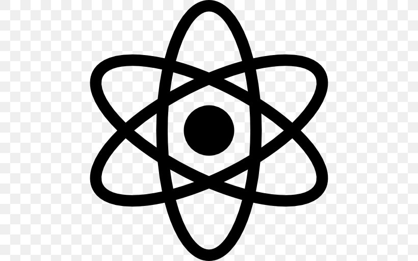 Atom Physics Symbol, PNG, 512x512px, Atom, Atomic Nucleus, Atomic Physics, Black And White, Line Art Download Free