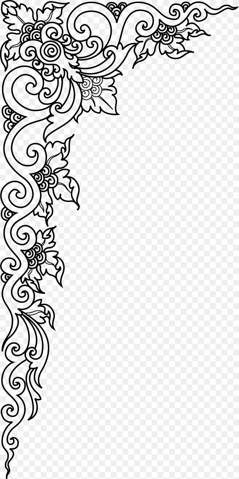 Picture Frames Ornament Photography Wallpaper, PNG, 1553x3115px, Picture Frames, Area, Art, Black, Black And White Download Free