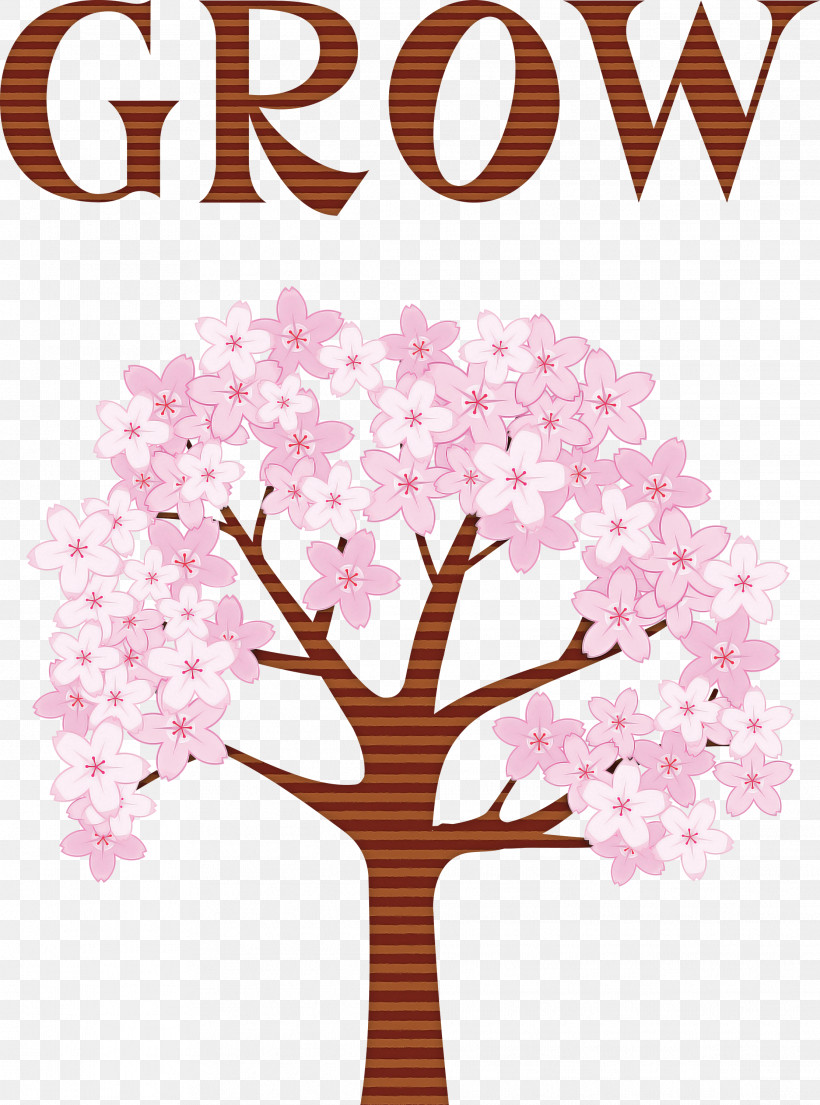 GROW Flower, PNG, 2226x3000px, Grow, Blossom, Cherry Blossom, Flower, Maple Download Free