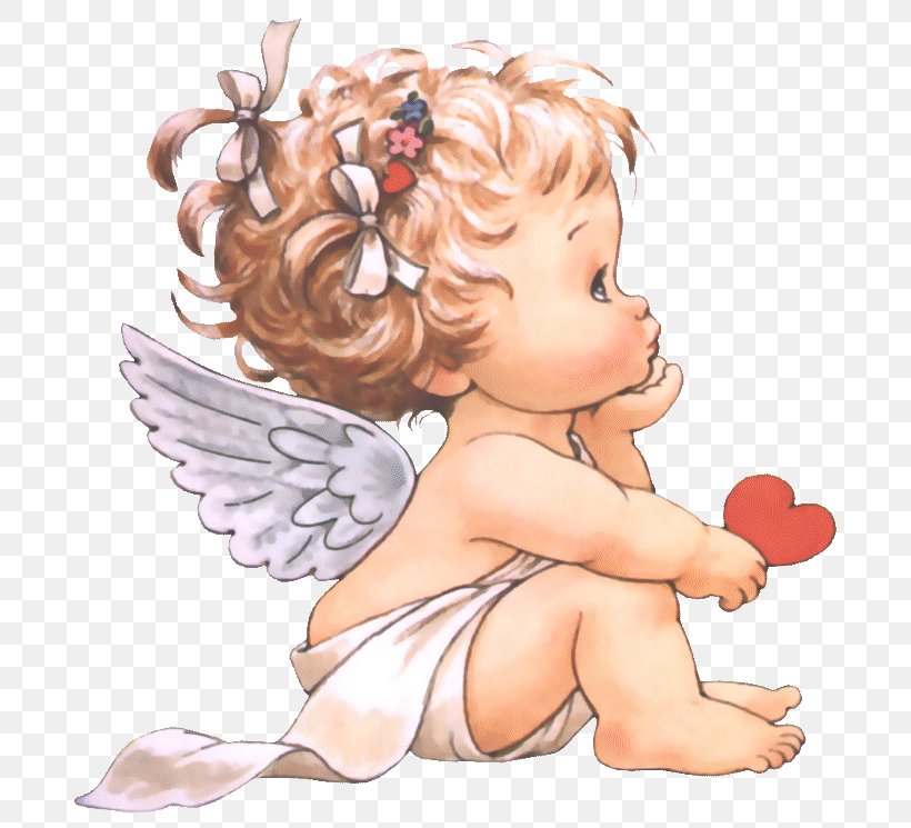 Valentine's Day Child Cherub Angel Love, PNG, 709x745px, Watercolor, Cartoon, Flower, Frame, Heart Download Free