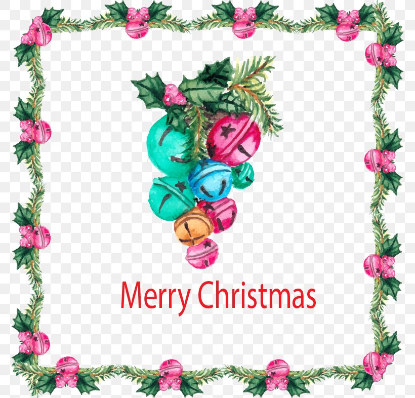 Santa Claus Jingle Bell Christmas, PNG, 776x786px, Santa Claus, Art, Bell, Branch, Christmas Download Free