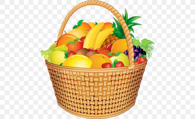 Food Gift Baskets Fruit Clip Art, PNG, 480x500px, Food Gift Baskets, Apple, Basket, Diet Food, Easter Basket Download Free