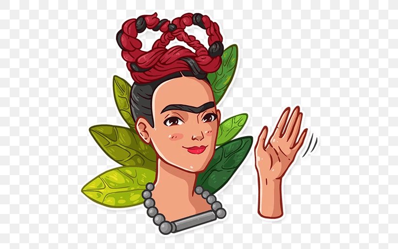 Frida Kahlo Sticker Telegram Clip Art, PNG, 512x512px, Frida Kahlo, Art ...