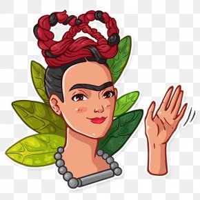 Frida Kahlo Viva La Frida! Telegram Sticker Art, PNG, 512x512px ...