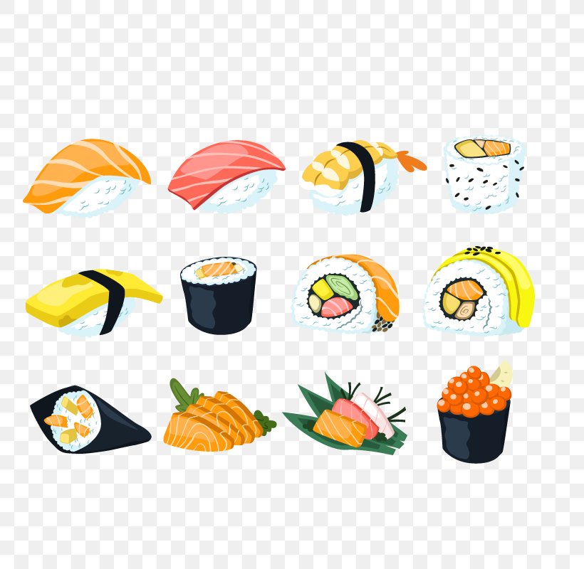 Sushi Japanese Cuisine Sashimi Onigiri Fusion Cuisine, PNG, 800x800px, Sushi, Chef, Cuisine, Food, Fusion Cuisine Download Free