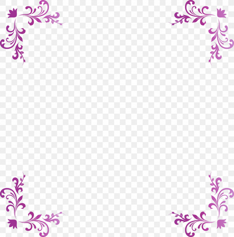 Classic Frame Wedding Frame Flower Frame, PNG, 2948x3000px, Classic Frame, Flower Frame, Magenta, Pink, Purple Download Free
