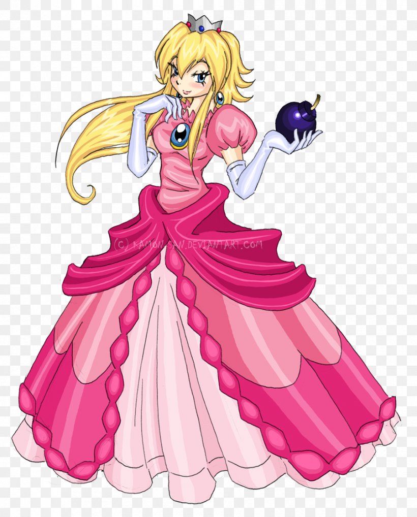Princess Peach Super Mario RPG Princess Daisy Mario Kart 64, PNG, 900x1118px, Watercolor, Cartoon, Flower, Frame, Heart Download Free