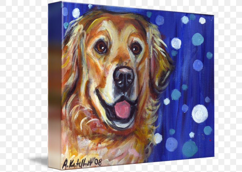 Golden Retriever Painting Acrylic Paint Dog Breed, PNG, 650x584px, Golden Retriever, Acrylic Paint, Art, Artist, Carnivoran Download Free