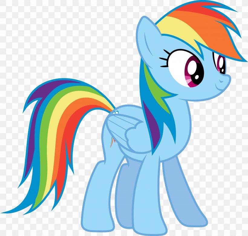 Rainbow Dash Pinkie Pie Fluttershy Pony Rarity, PNG, 7935x7549px, Rainbow Dash, Animal Figure, Applejack, Cartoon, Equestria Download Free