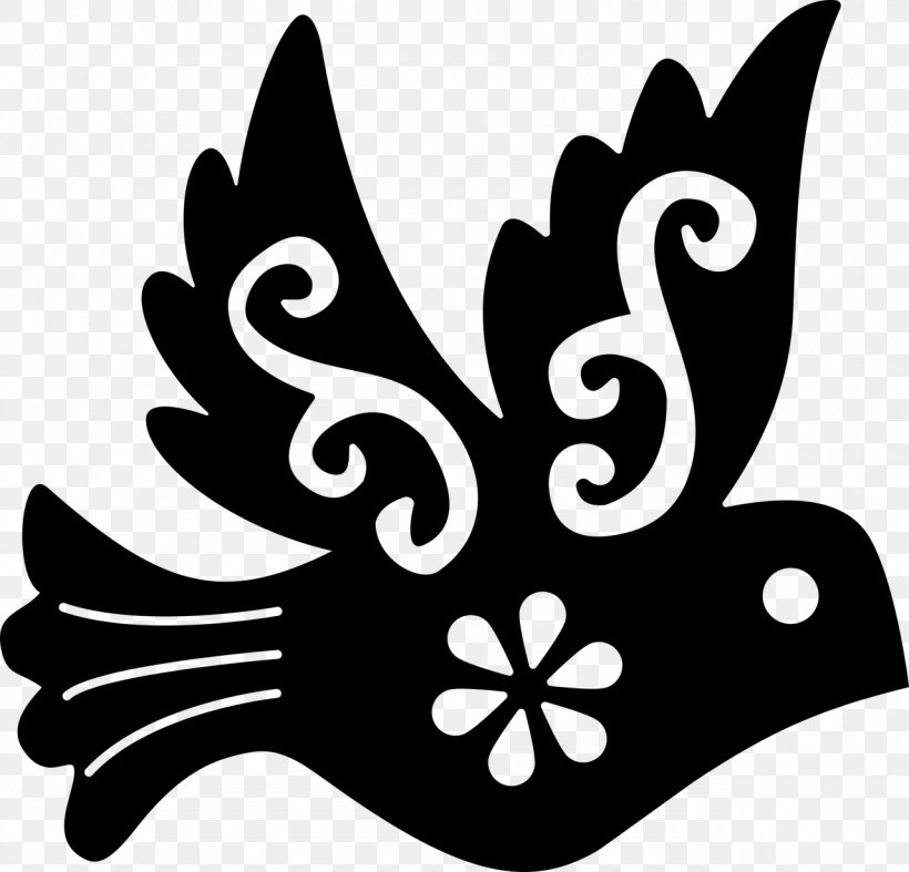 Bird Silhouette Clip Art, PNG, 1280x1230px, Bird, Art, Artwork, Black And White, Flora Download Free