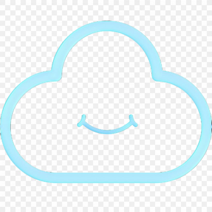 Cartoon Cloud, PNG, 2000x2000px, Aqua, Blue, Cloud, Emoticon, Smile Download Free