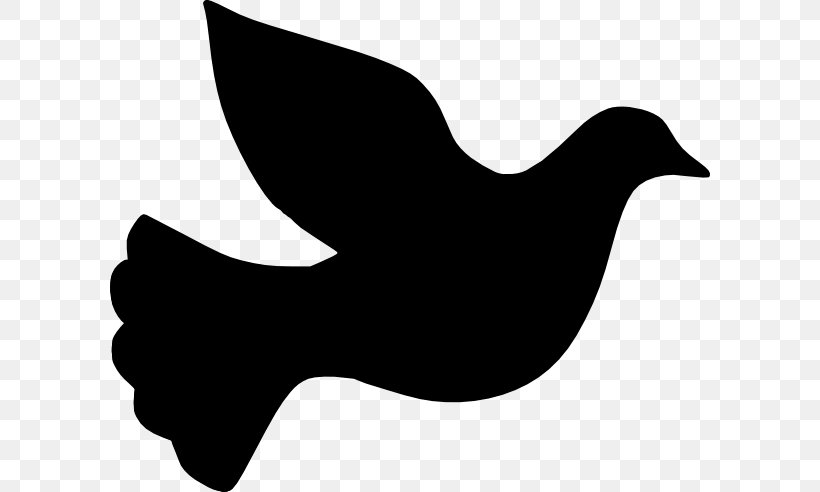 Columbidae Silhouette Clip Art, PNG, 600x492px, Columbidae, Art, Beak, Bird, Black And White Download Free