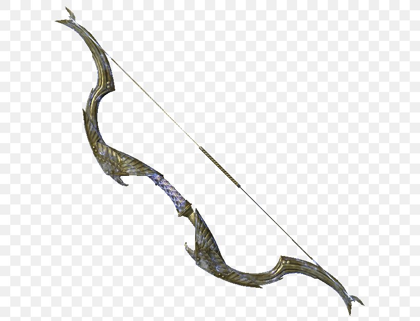 The Elder Scrolls V: Skyrim – Dragonborn Bow And Arrow Archery Oblivion Recurve Bow, PNG, 628x628px, Elder Scrolls V Skyrim Dragonborn, Archery, Bow, Bow And Arrow, Cold Weapon Download Free