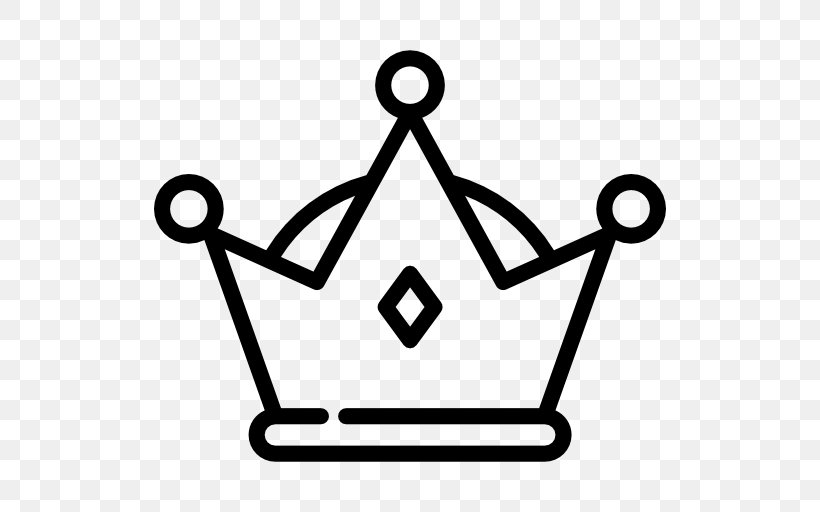 Crown Icon, PNG, 512x512px, Crown, Area, Black And White, Symbol Download Free