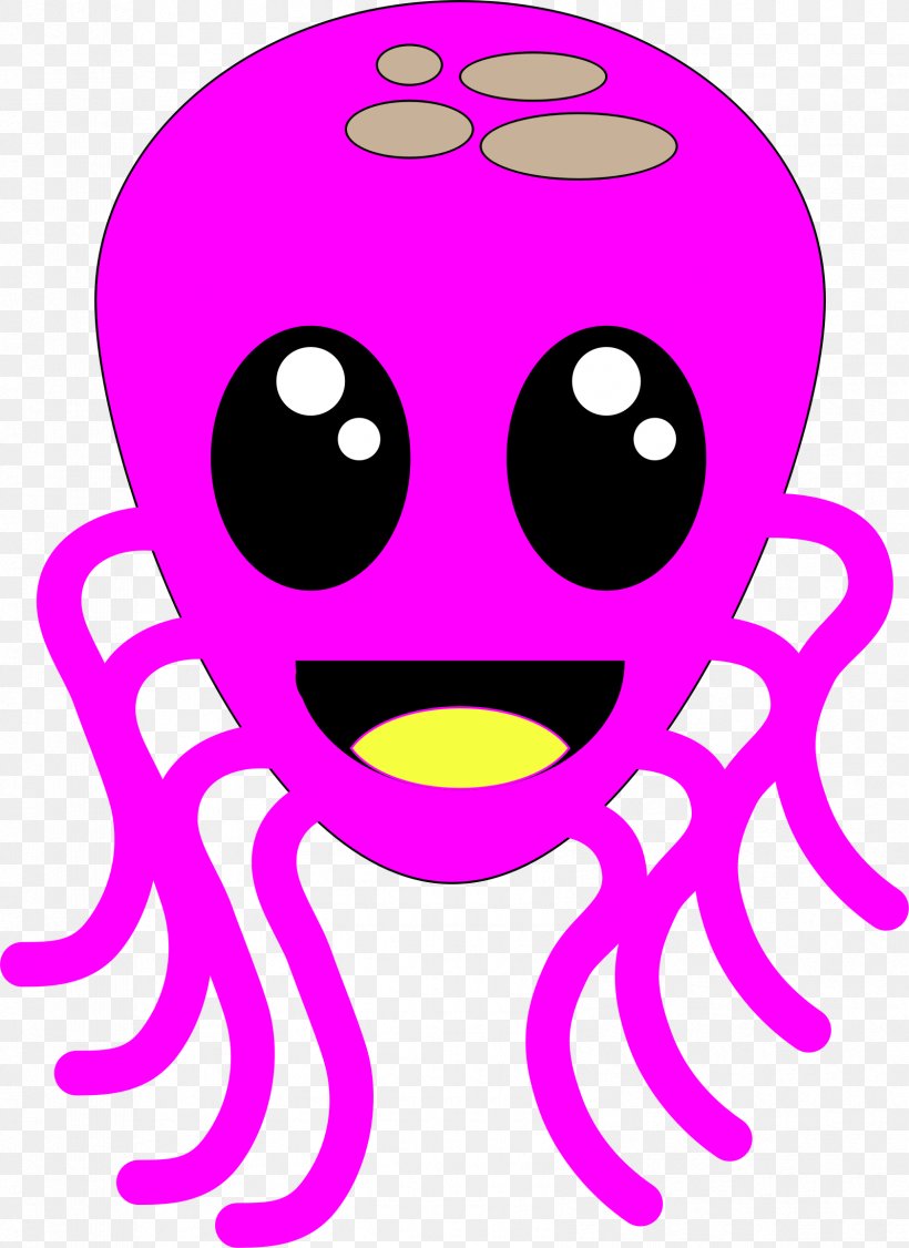Octopus Smiley 0 Nose Clip Art, PNG, 1682x2310px, 2018, Octopus, Emoticon, Face, Gmail Download Free