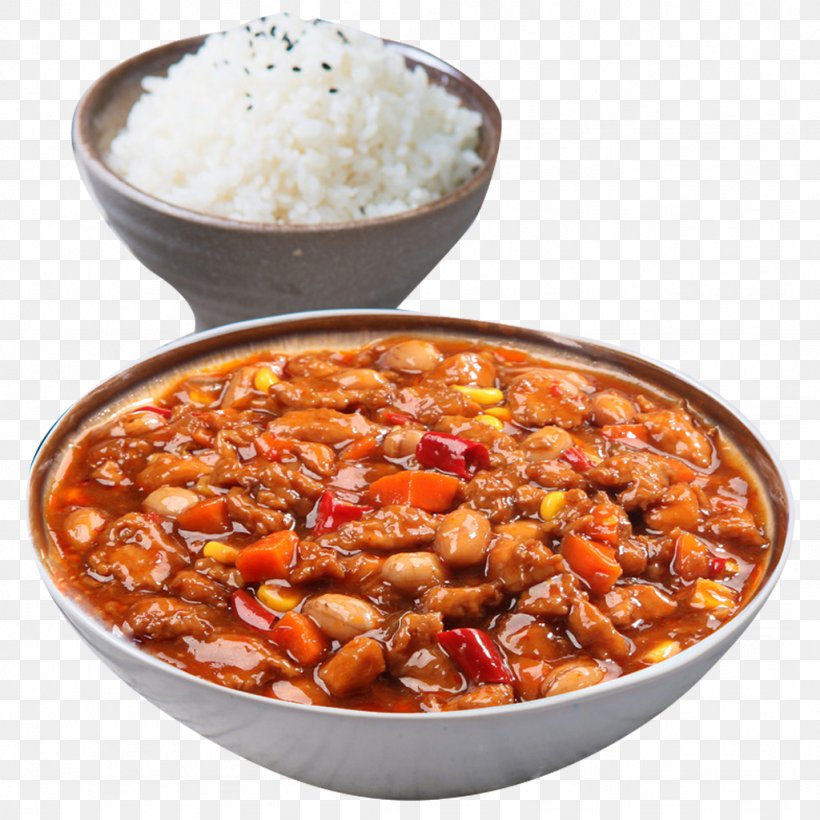 Gumbo Japanese Curry Fast Food Arroz Con Pollo Rice And Beans, PNG, 1024x1024px, Bibimbap, American Food, Butter, Chicken Meat, Chili Con Carne Download Free