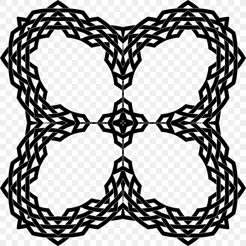 Geometry Clip Art, PNG, 2324x2324px, Geometry, Area, Black, Black And White, Interlocking Download Free