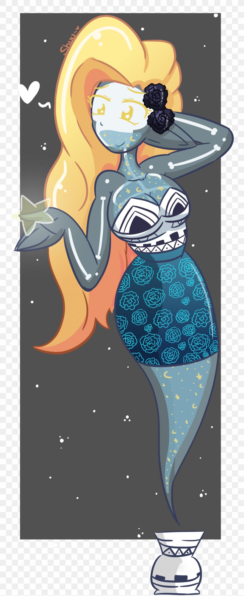 Mermaid Cartoon Merman, PNG, 1280x3126px, Mermaid, Art, Artist, Cartoon, Character Download Free