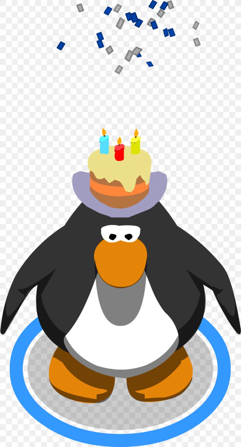 Club Penguin Party Hat Clip Art, PNG, 890x1647px, Club Penguin, Artwork, Beak, Bird, Birthday Download Free